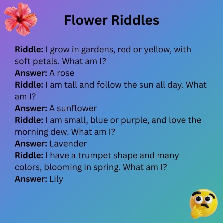 Flower Riddles