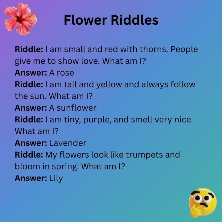 Flower Riddles