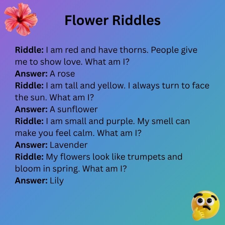 Flower Riddles