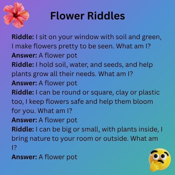 Flower Riddles