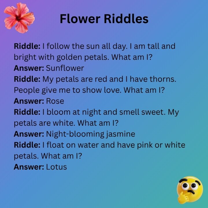 Flower Riddles