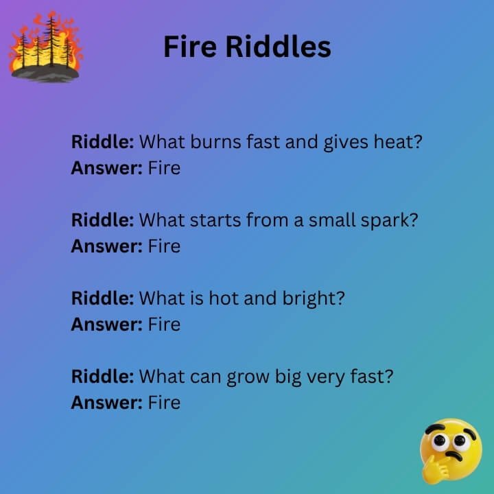 Quick Fire Riddles
