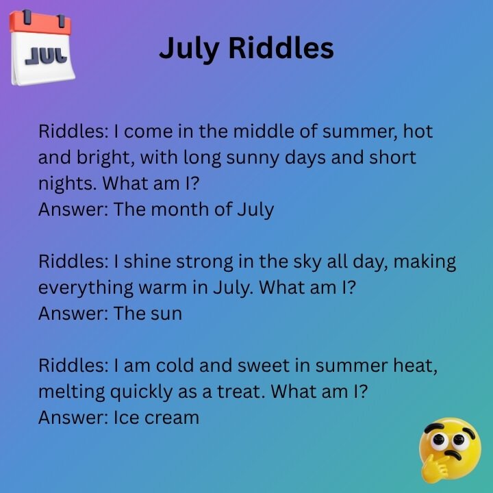 July Jokes And Riddles