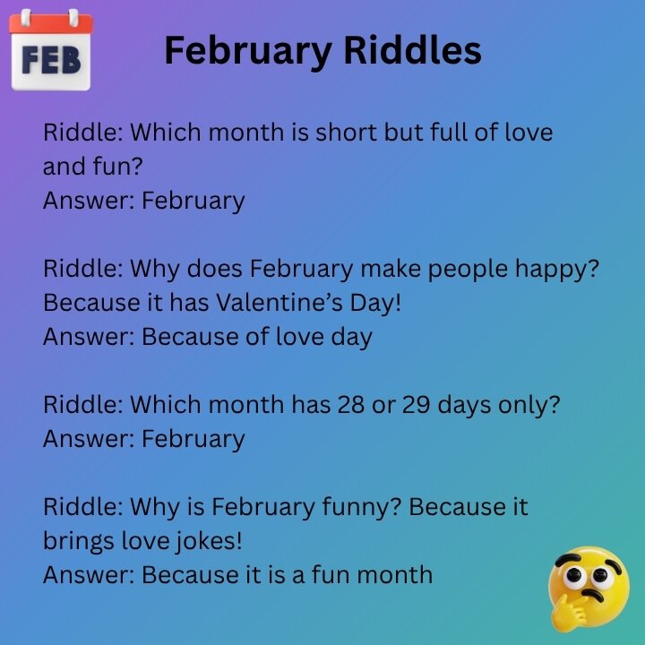 February Riddles And Jokes