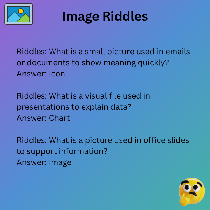 Image Riddles For Office Games