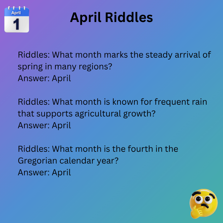 April Riddles For Adults