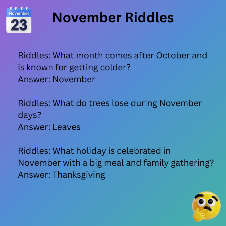 November Riddles