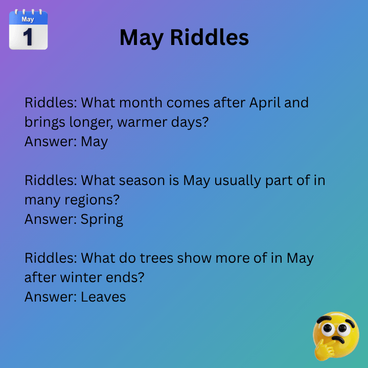 May Riddles For Adults