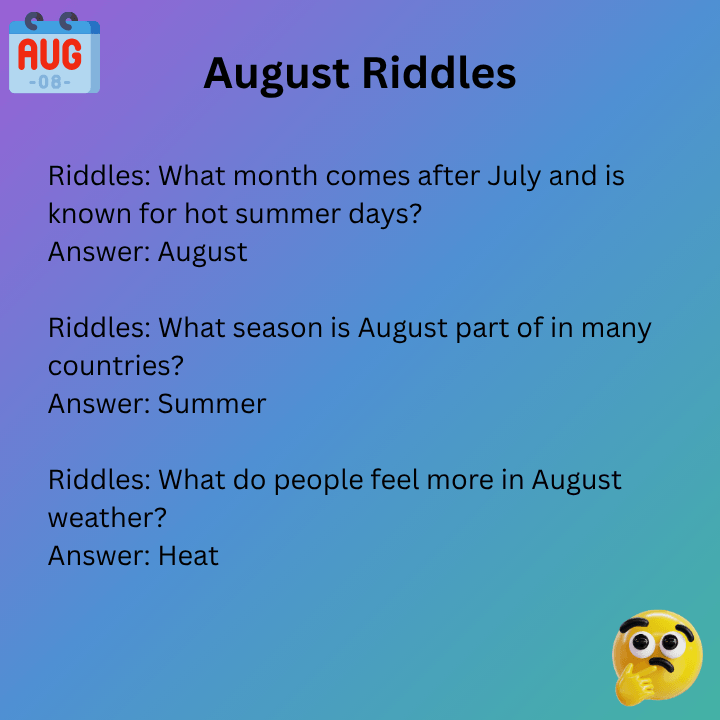 August Riddles