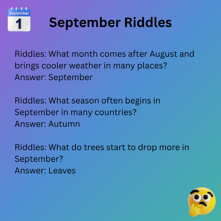September Riddles