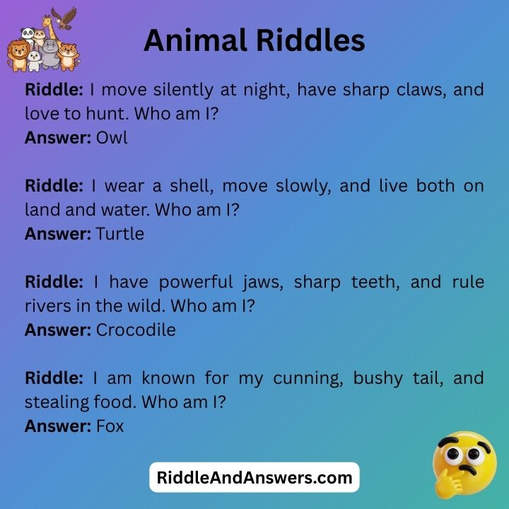 Animal Riddles For Adults