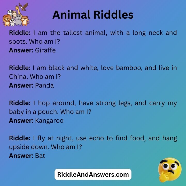 Animal Riddles And Answers