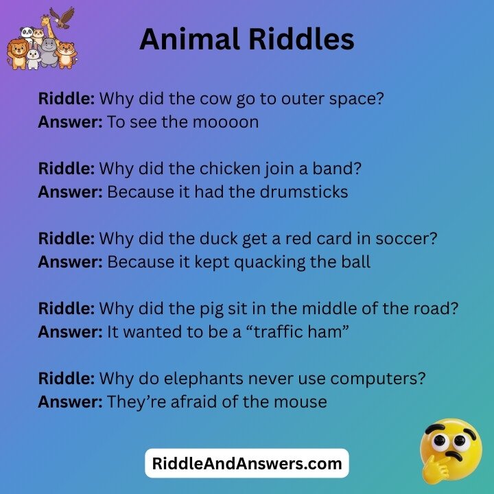 Funny Animal Riddles