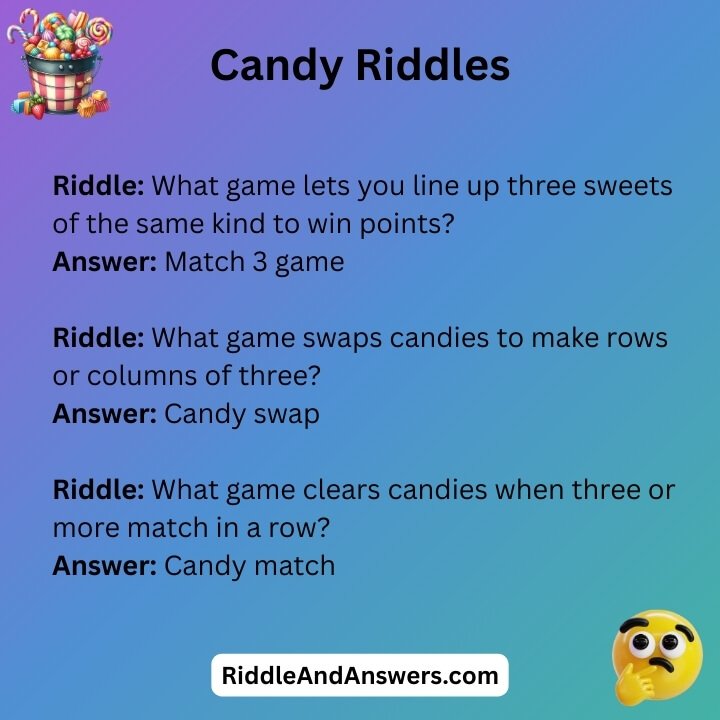 Candy Riddles Match 3 Game