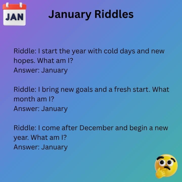 January Riddles