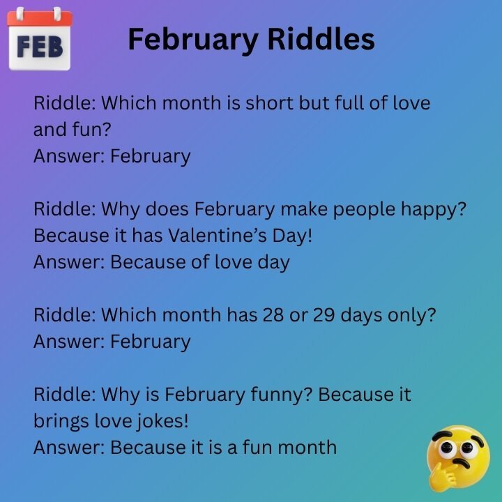 February Riddles And Jokes