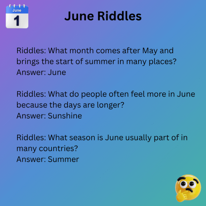 June Riddles