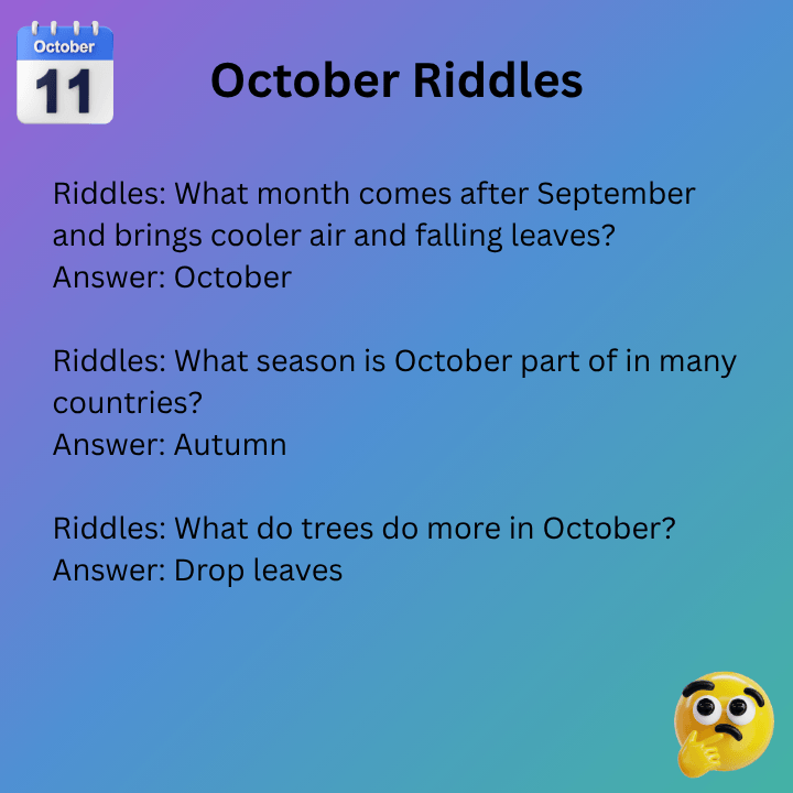 October Riddles