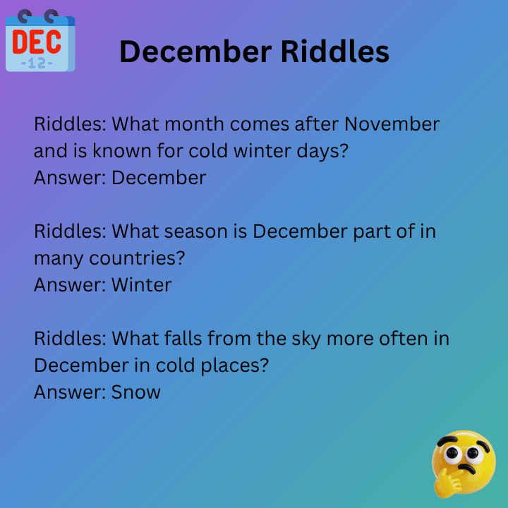December Riddles