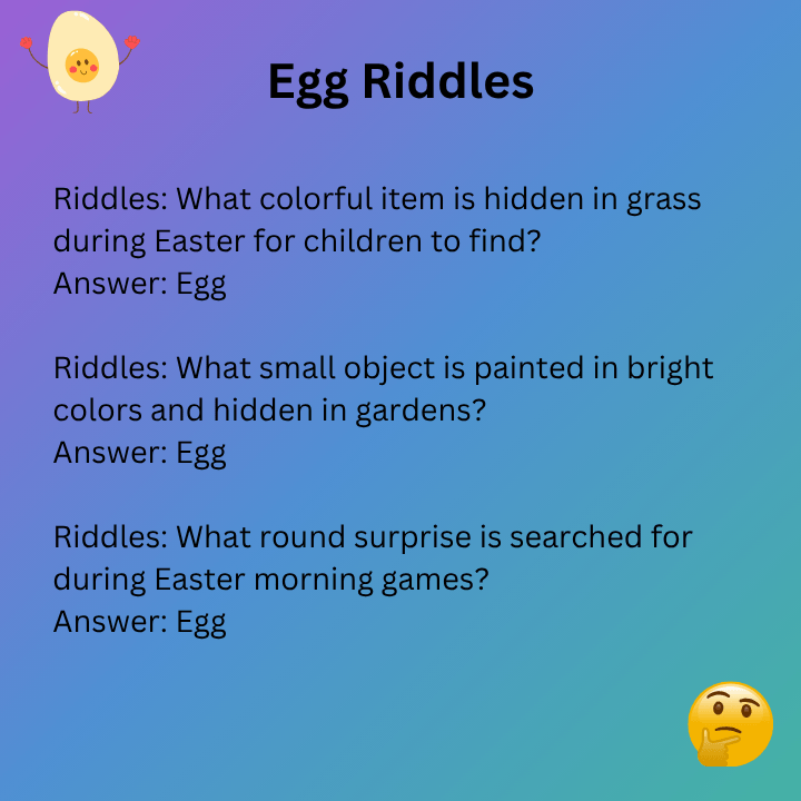 Easter Egg Riddles