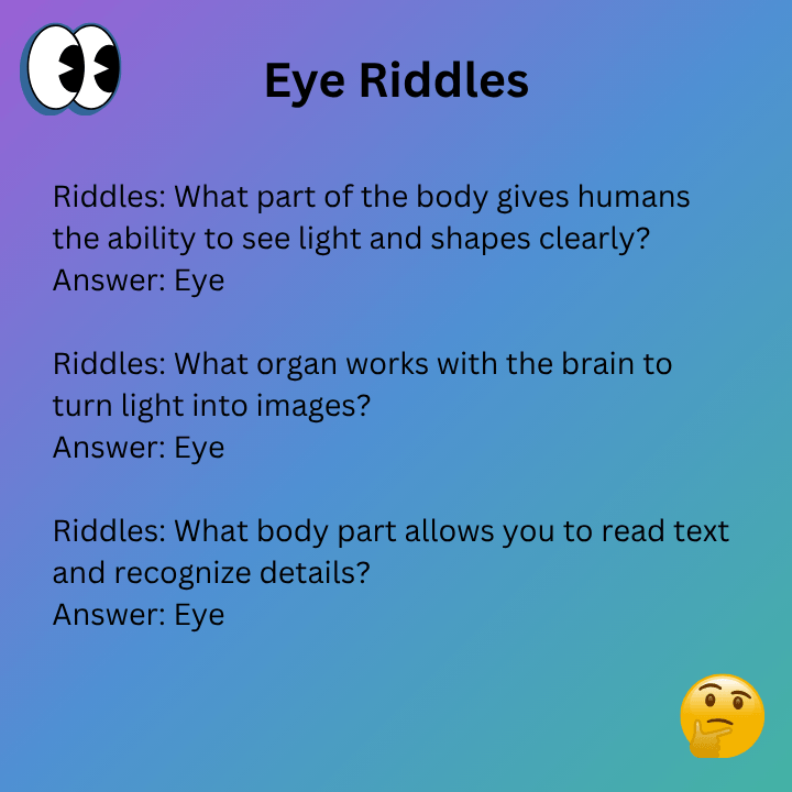Eyes Riddles For Adults