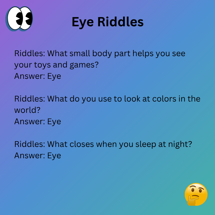 Eyes Riddles For Kid