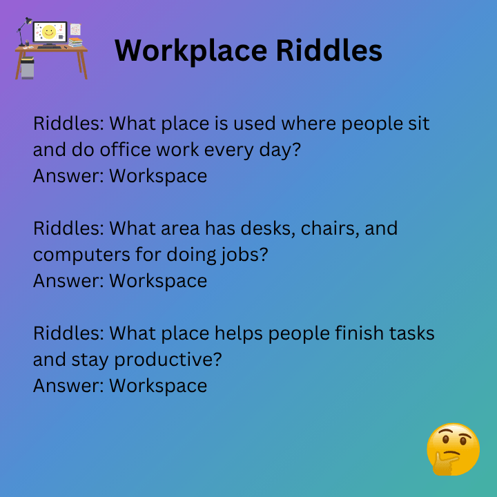 Fun Workplace Riddles