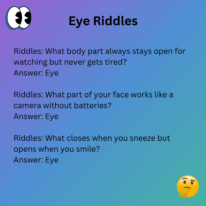 Funny Eyes Riddles