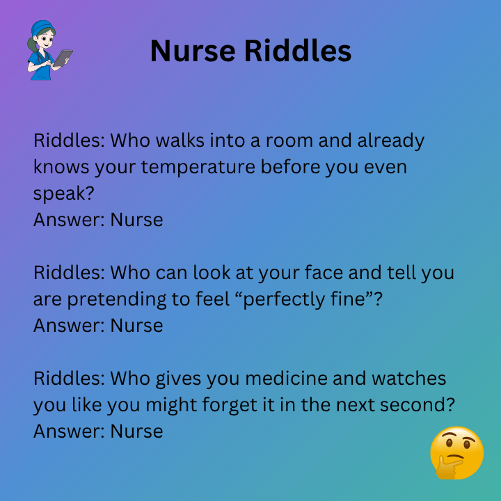 Funny Nurse Riddles With Answers