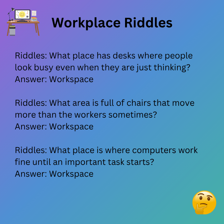 Funny Workplace Riddles