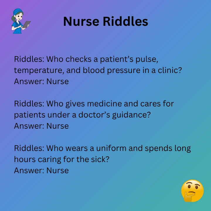 Nurse Riddles With Answers