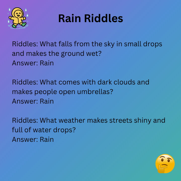 Rain Riddles