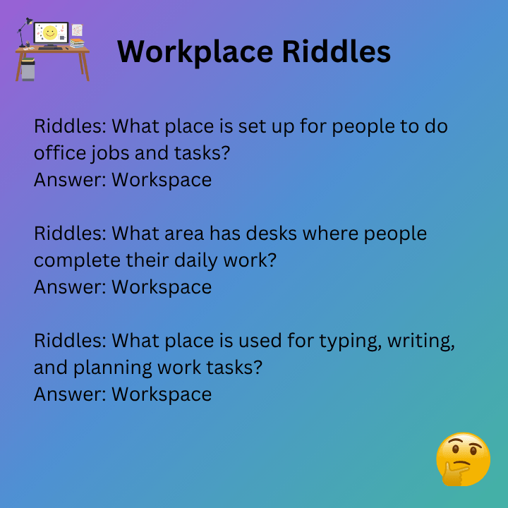 Riddles For Workplaces