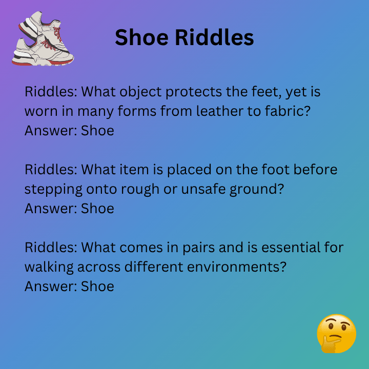Shoe Riddles Hard