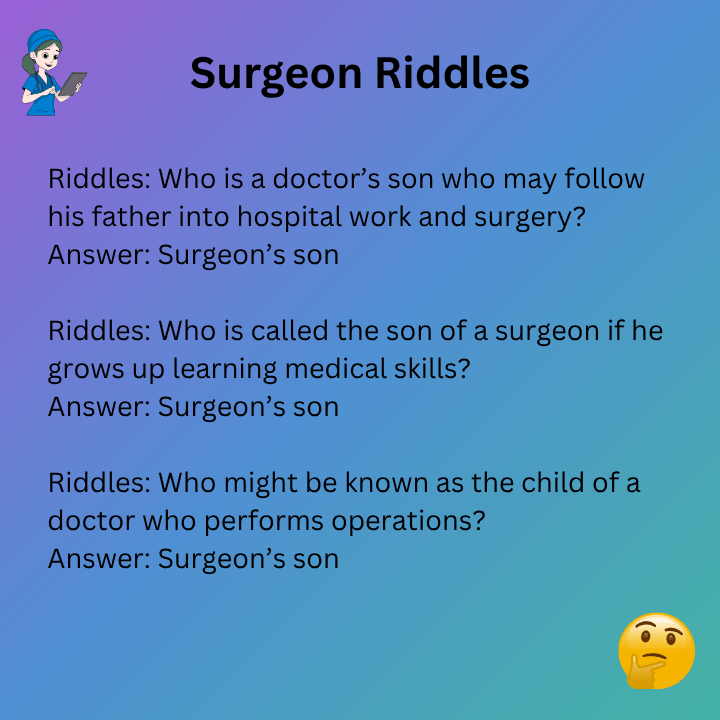 Surgeon Riddle Son