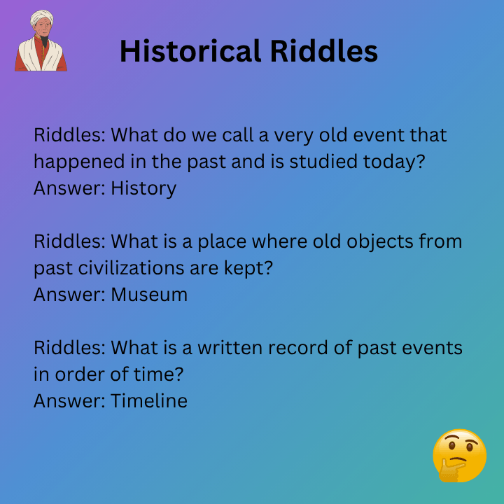 Historical Riddles