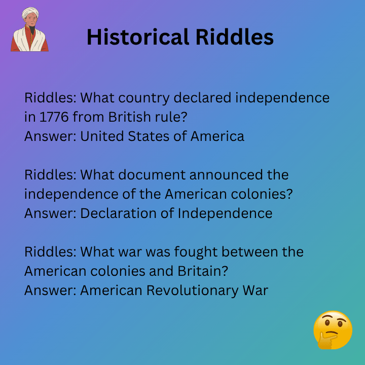 American History Riddles