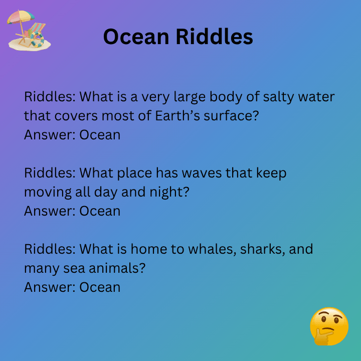 Ocean Riddles With Answers