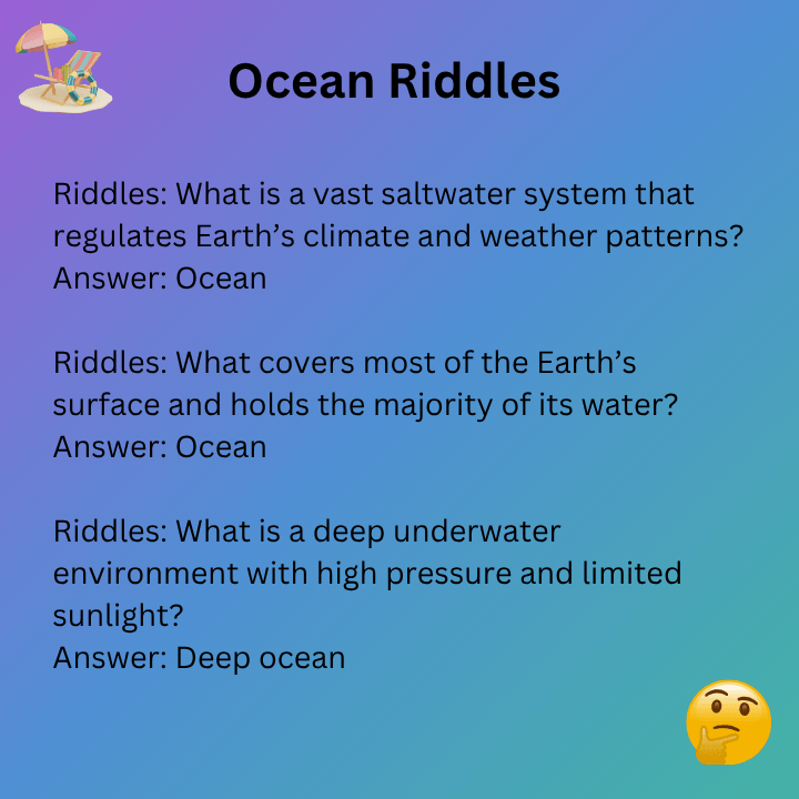 Ocean Riddles For Adults
