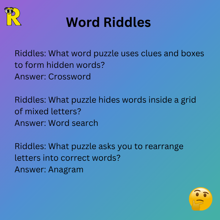 Word Riddles And Puzzles