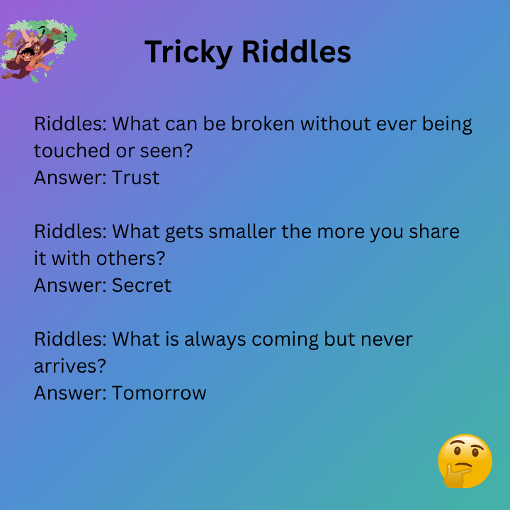 Tricky Riddles With Answers For Adults