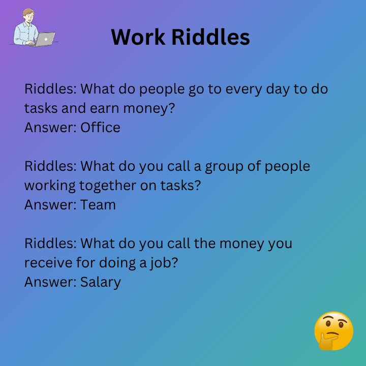 Fun Riddles For Work