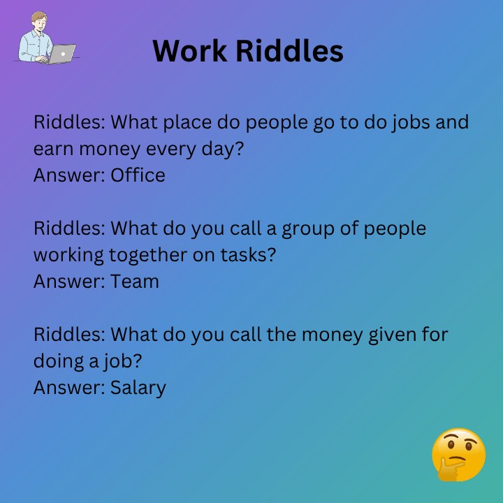 Fun Work Riddles