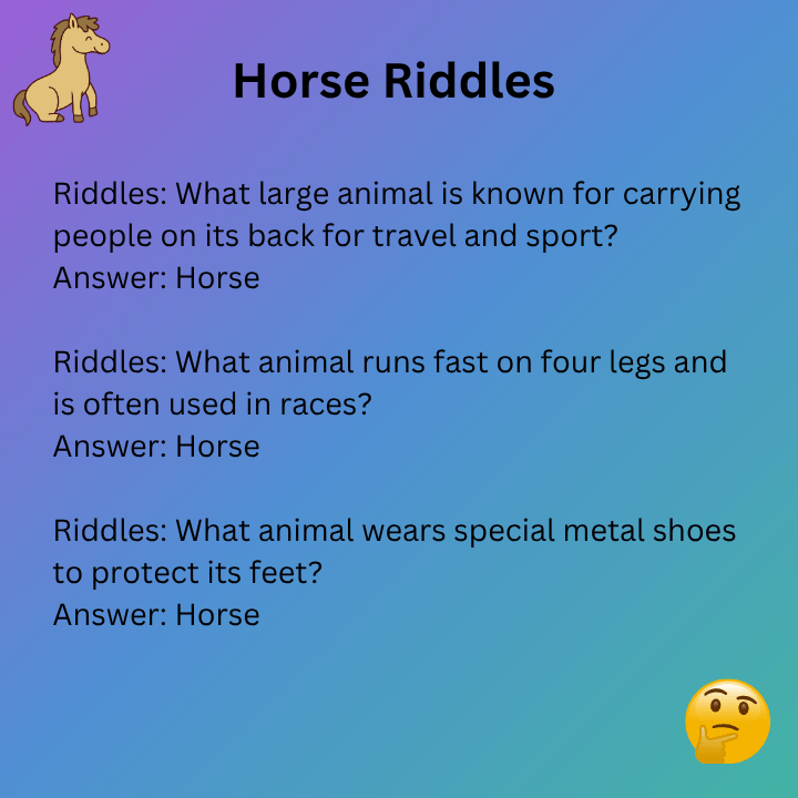 Horse Riddles With Answers