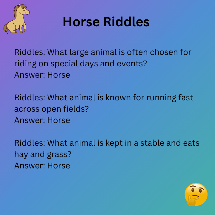 Horse Riddle Friday