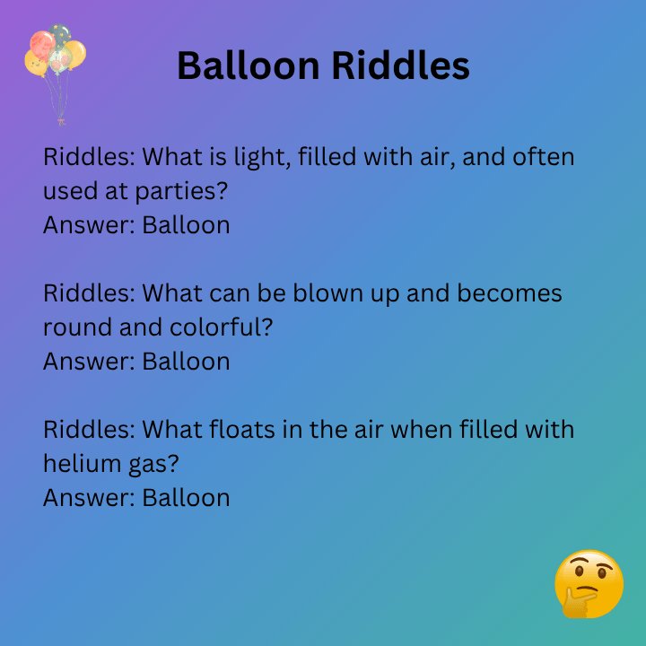 Balloon Riddles