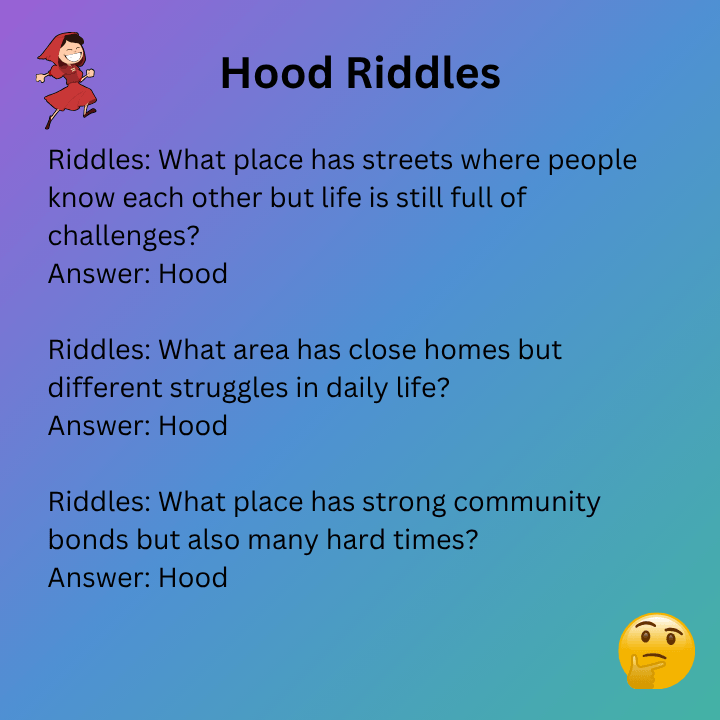 Hard Hood Riddles