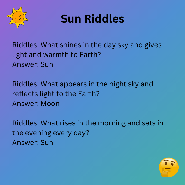 Moon And Sun Riddles