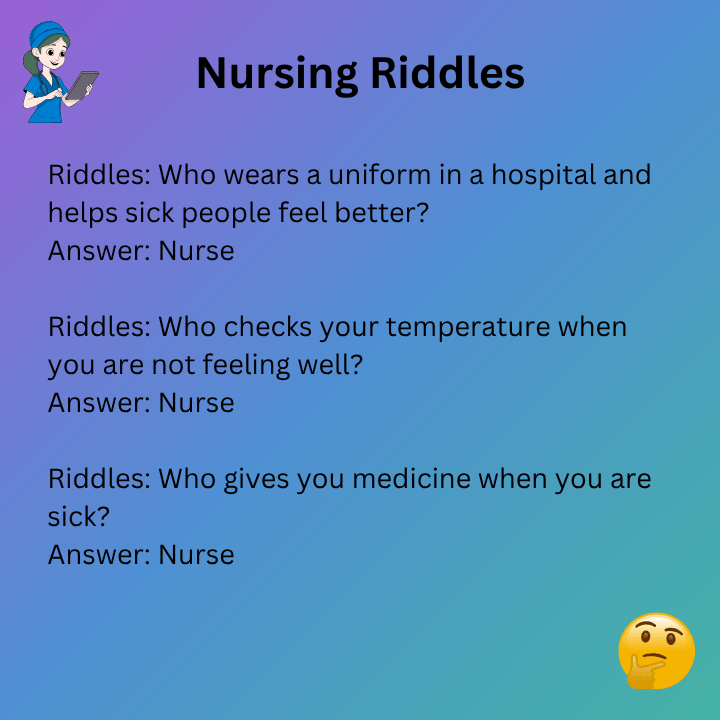 Nursing Riddles For Kids