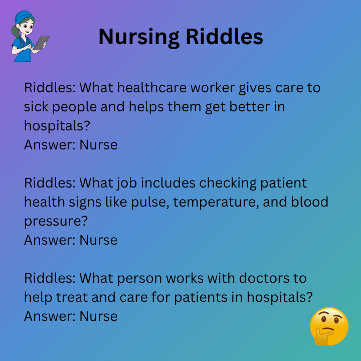Nursing Riddles With Answers
